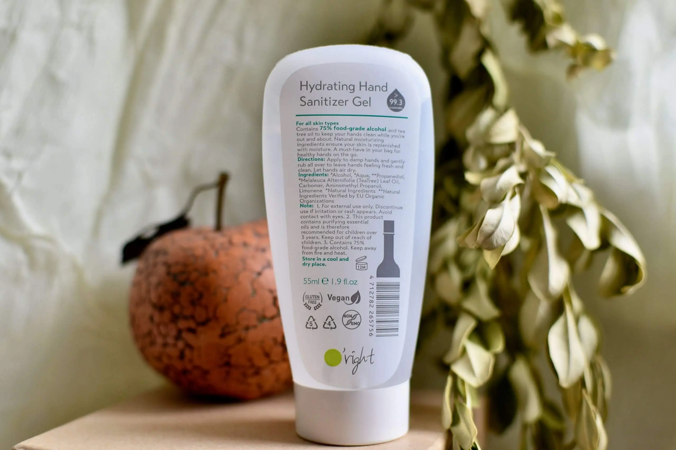 O'rigth Hydrating Hand Sanitizier Gel O'rigth Hydrating Hand Sanitizier Gel review