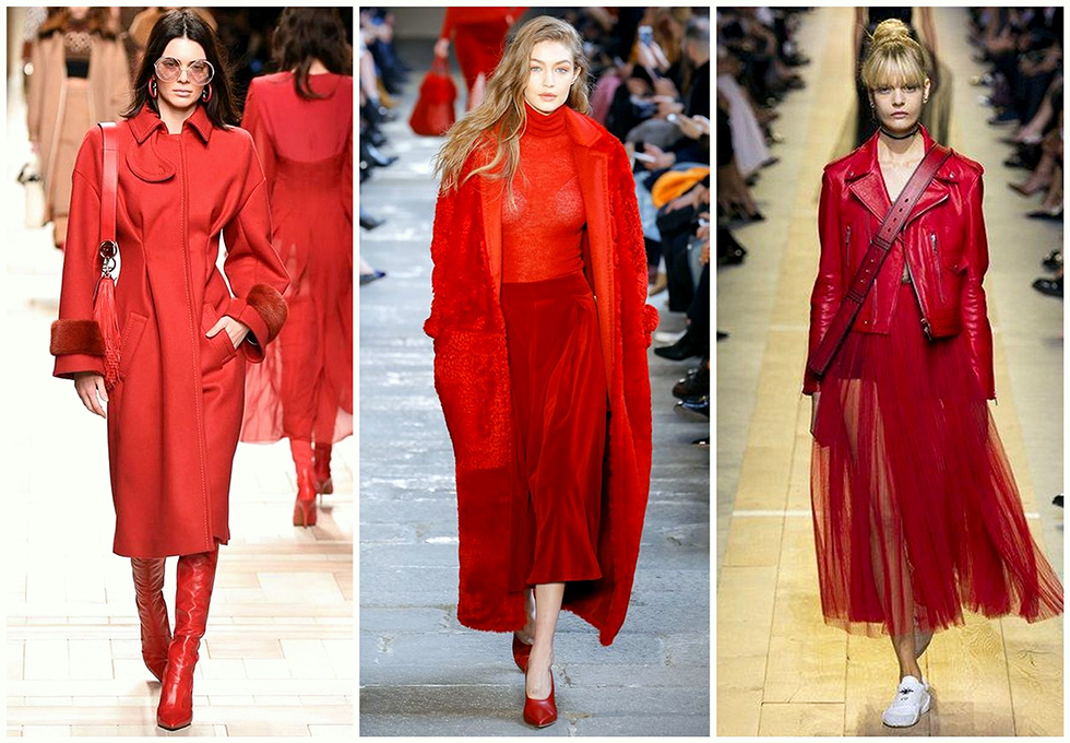 red total look trend